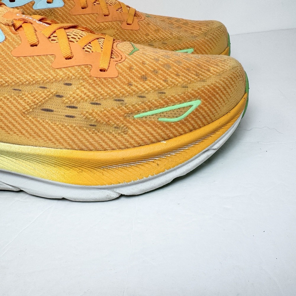 Hoka One One Clifton 9 Men's Running Shoes Size 12 D Orange - Picture 11 of 15